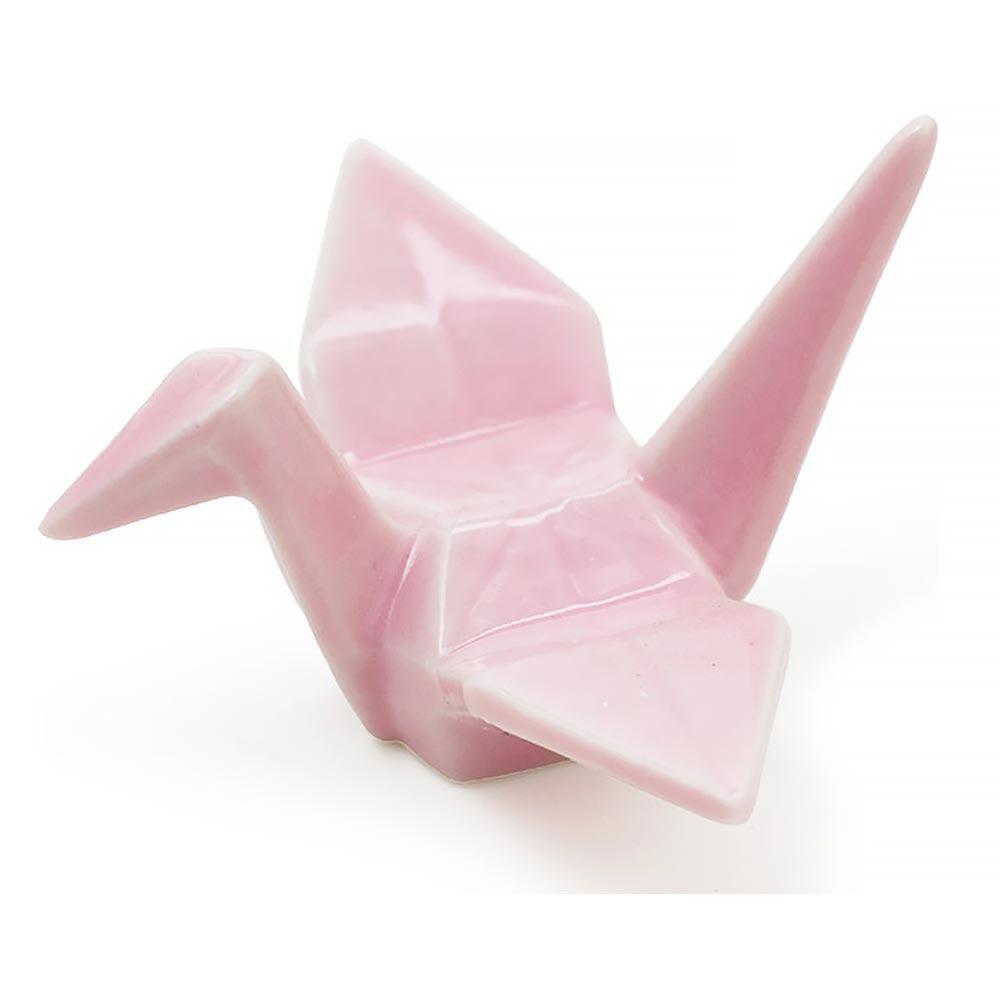 Hashioki evőpálca tartó porcelán rózsaszín daru Hashioki evőpálca tartó porcelán rózsaszín daru