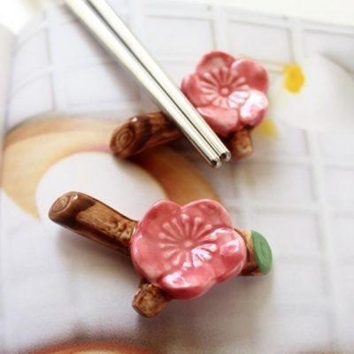 Hashioki Evőpálca Tartó Porcelán Rózsaszín Cseresznyevirág