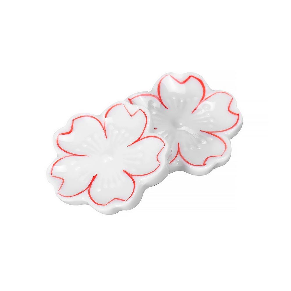 Hashioki Evőpálca Tartó Porcelán Fehér Sakura