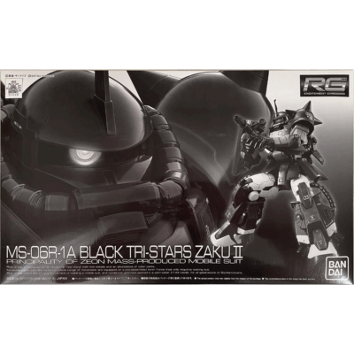 RG MS-06R-1A black tri-stars Zaku II set(rg x 3 + triple action base)