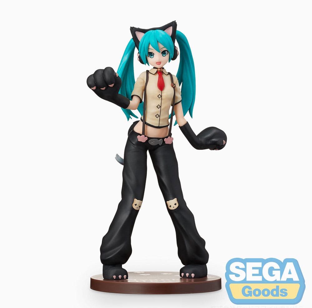 Hatsune Miku Project DIVA Arcade Future Tone SPM PVC Hatsune Miku Kitty Cat Figura 23 cm Hatsune Miku Project DIVA Arcade Future Tone SPM PVC Hatsune Miku Kitty Cat Figura 23 cm