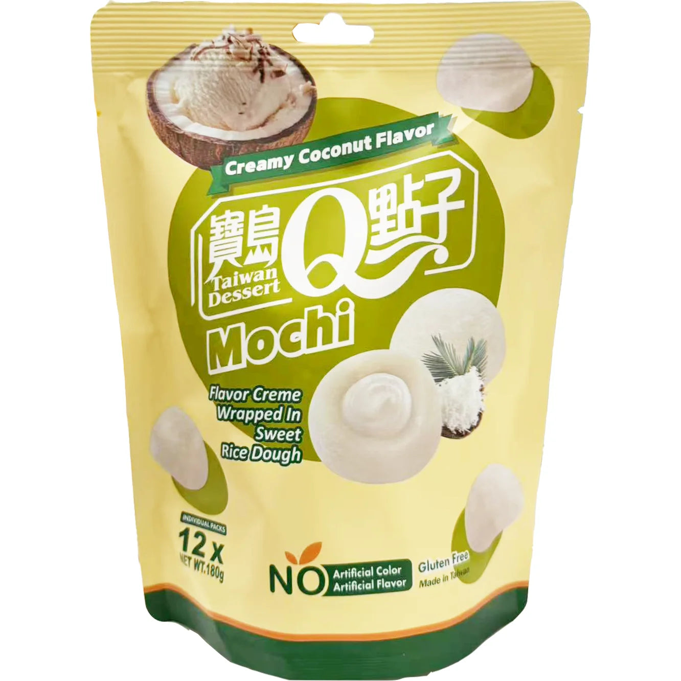 Q Brand Kókuszkrémes Mochi 180g Q Brand Kókuszkrémes Mochi 180g