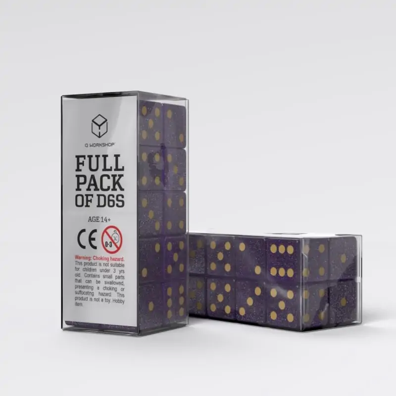 Full Pack of D6s-Q Workshop Purple&Gold Full Pack of D6s-Q Workshop Purple&Gold