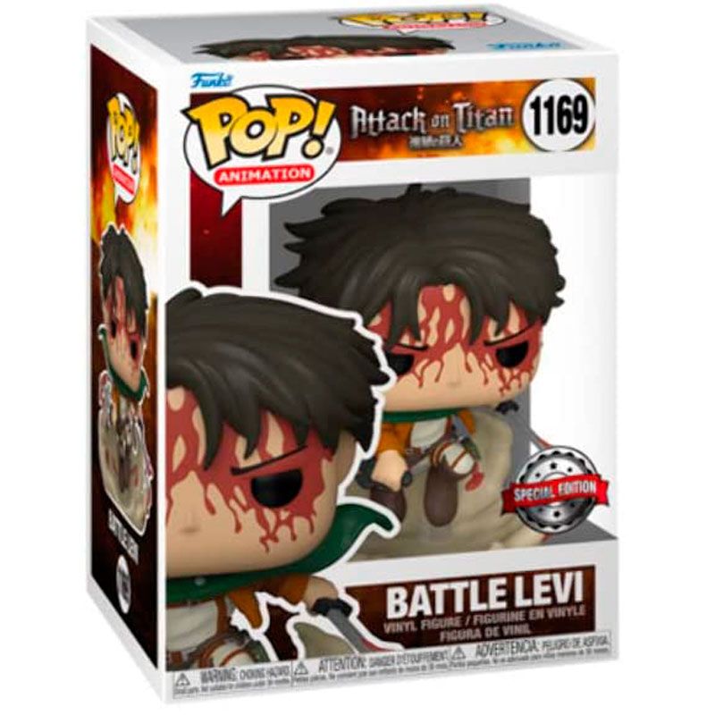 Funko POP! Attack on Titan Battle Levi Exclusive Figura 9cm
