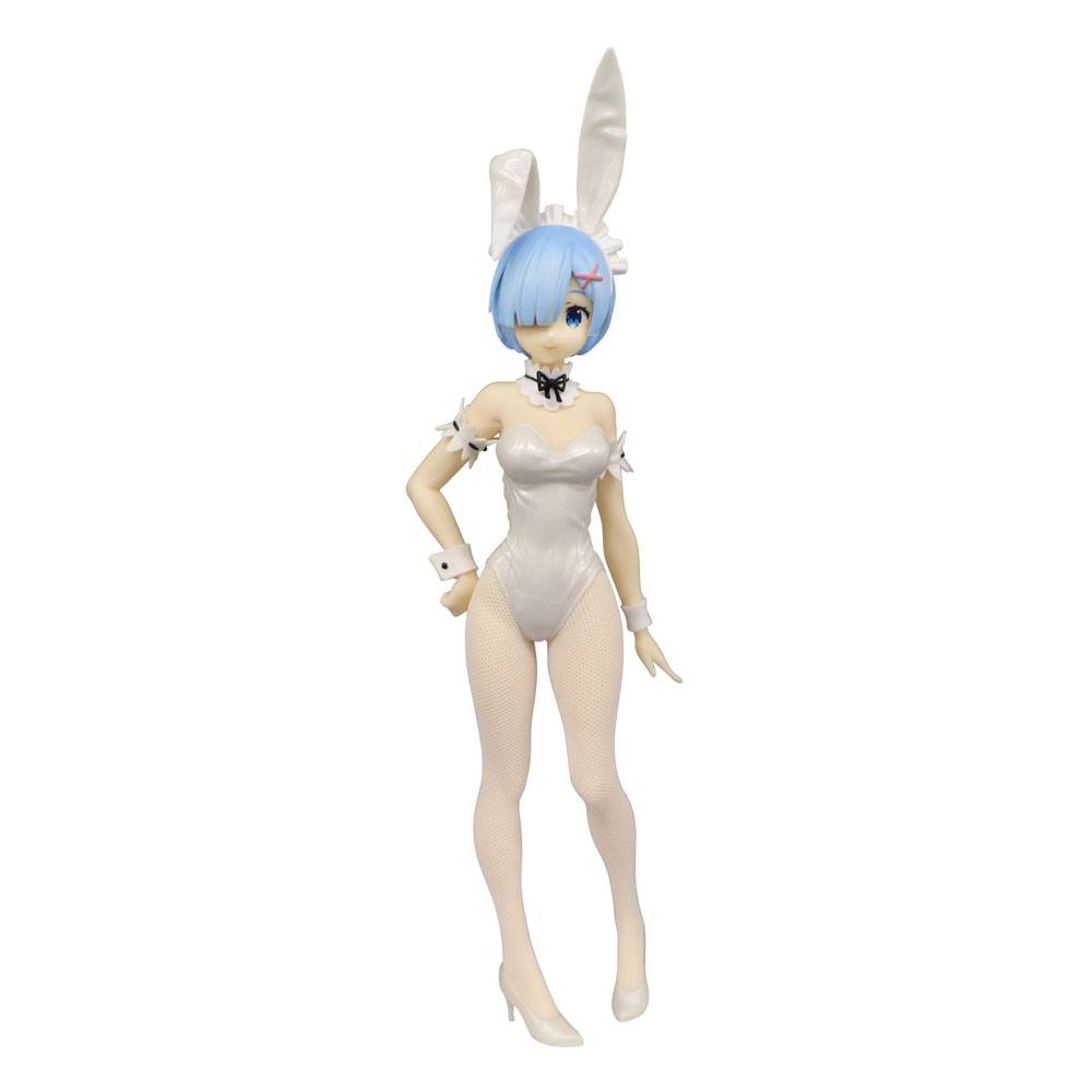 Re:Zero BiCute Bunnies Rem White Pearl (Color Ver.) Figura 30 cm
